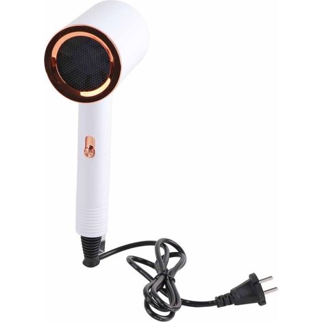 Sèche-cheveux 800W Rapide, Contrôle Intelligent Température Chaude/Froide pour Salon Chambre Hôtel (Blanc)
