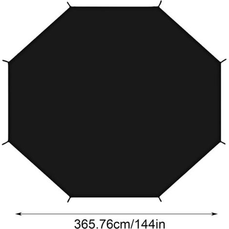 Parasol Trampoline - Toit Pare-Soleil Extérieur Anti-UV Imperméable - Compatible Trampoline 8 Poteaux 12 Pieds - 1 Pièce (1/5)