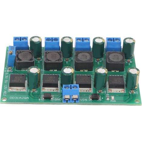Module convertisseur buck 3.3V 5V 12V réglable sortie 2‑28V 3A multi-canal alimentation à découpage (1/5)