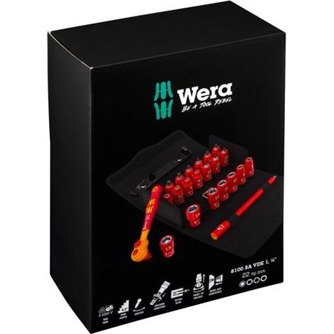 Wera 8100 SA VDE 1 Zyklop Knarrensatz 1/4