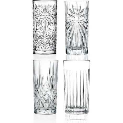 RCR Cristalleria Italiana Mixology - HB Set da 4 Bicchieri Long Drink in Cristallo (1/3)