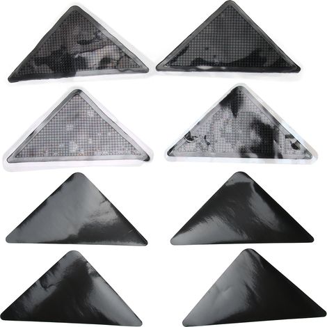 4 Pièces Coussinets Anti-Dérapage pour Tapis, Adhésif Fort pour Sols en Céramique et Parquet (1/5)
