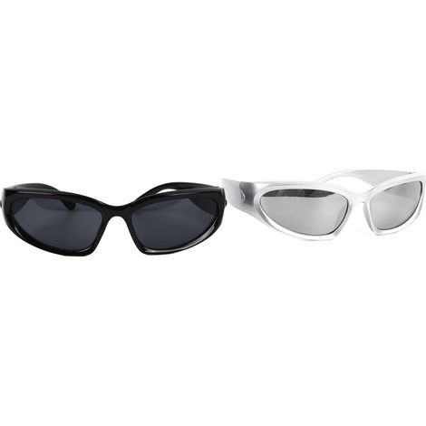 Lot de 2 lunettes de soleil tendance, légères, coupe-vent et à protection UV, idéales pour le sport quotidien en extérieur. (1/5)