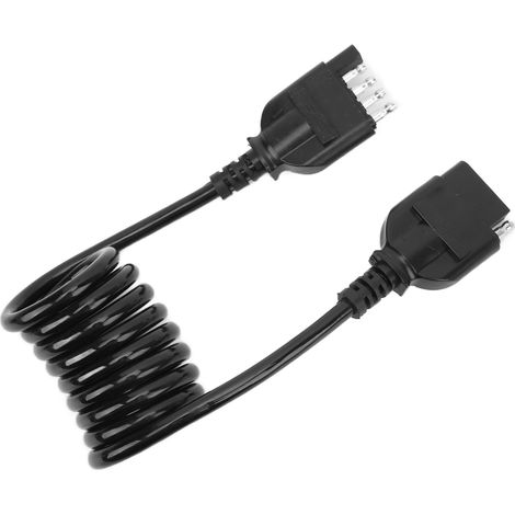 Connecteur 5 broches remorque, rallonge fiche mâle prise câble filaire, faisceau électrique universel, extension robuste pour attelage, 12V, longueur 30cm, étanche IP67 (1/5)