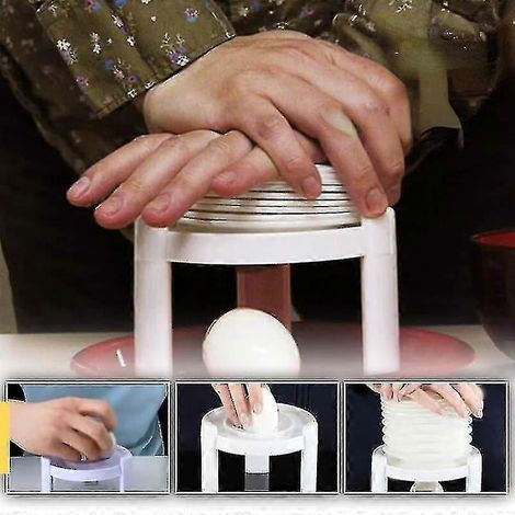 Éplucheur à œufs : épluchage automatique et gratuit pour œufs durs - ustensiles de cuisine (1/3)