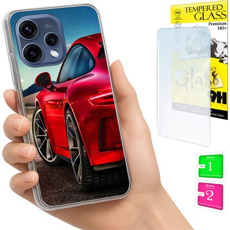 Funda para Oppo Reno 15 5G con cubierta para foto y tapa trasera + cristal 9H (1/5)