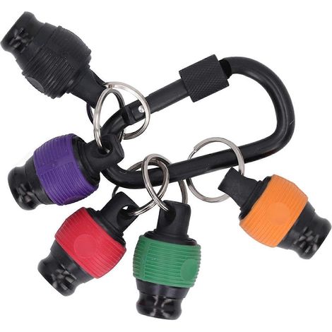 Porte-embouts de tournevis porte-clés, lot de 6, tournevis 1/4 po, outil de perçage, accessoires d'extérieur-AquaForge