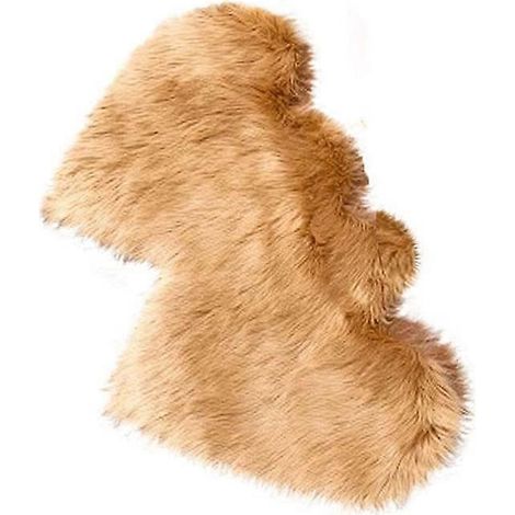 Imitations-Schaffellteppich, Kunstfellteppich, weiches und flauschiges Dekokissen für Stuhl oder Sofa