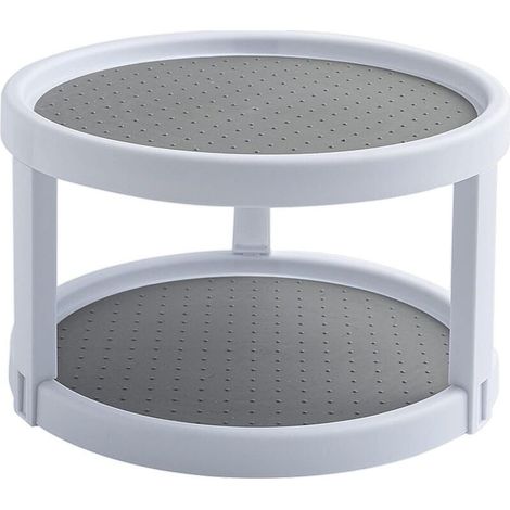 Plateau Tournant Étagère à Épices Porte Épice Rotative en Plastique Support de Stockage pour Cuisine, Réfrigérateur (1/4)