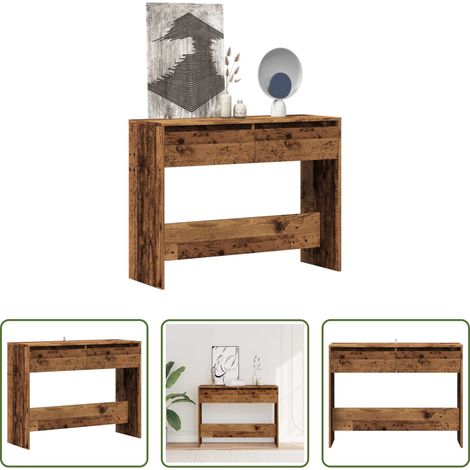 Flur - Konsolentisch Altholz-Optik 100x35x76,5 cm Holzwerkstoff (1/5)