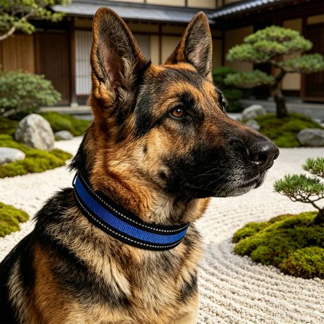 Martingale No Pull Dog Collar - Heavy Duty Nylon With Buckle, Adjustable Anti Pull Collar for Large Medium Dog Training Walking, Adjustable Neck Cir 21.65", 1.38" Wide (1/5)