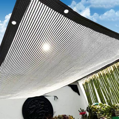 CCYKXA Shade Net with Eyelets 55% Reflective Aluminium Shade Net Shade Net for Greenhouse Vegetable Garden Thermal Insulation UV Resistant for Car Dog Greenhouse Garden Pergola (1.5X2.5m) (1/5)