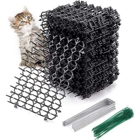12 Pièces Tapis Anti Chat, Repulsif Chat Exterieur, Interieur, Anti Chat, Pic Anti Chat, Répulsif Chat, Chien, Grillage Chat, 1 Pièce Taille 15×20 cm (1/5)