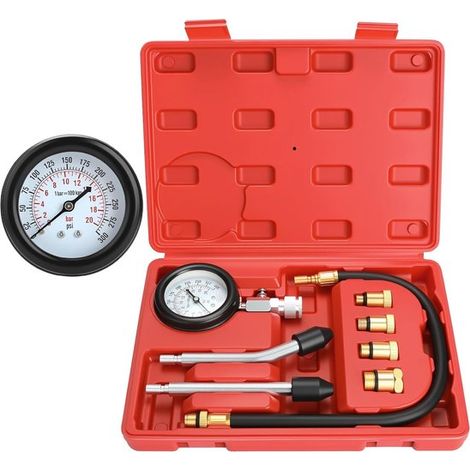Kit de test de compression 8 pièces pour moteurs à essence, outil automobile, appareil de mesure (1/5)
