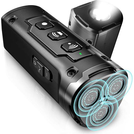 Répulsif à ultrasons pour chiens, dispositif anti-aboiements, lampe torche, appareil de dressage canin haute puissance à trois électrodes (1/5)