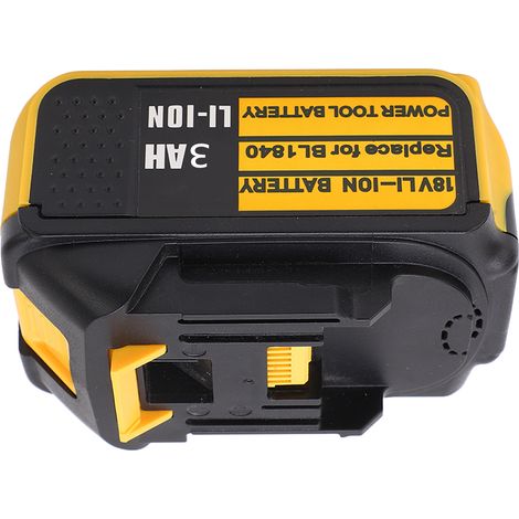 Batterie de remplacement 18V 3000mAh pour outils sans fil Makitα BL1840, avec indicateur de charge. Compatible avec BL1830, BL1850, BL1860 (livrée avec batterie incluse). (1/5)