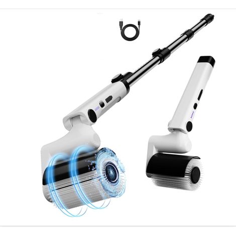 Roller Brosse de nettoyage électrique 2 vitesses Étanche Sans fil Avec 4 têtes de brosse polyvalentes et manche télescopique (1/5)