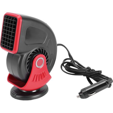 Riscaldatore per auto da 150 W, purificazione anionica, riscaldamento, raffreddamento, sbrinatore parabrezza, si collega all'accendisigari per camion, rosso.