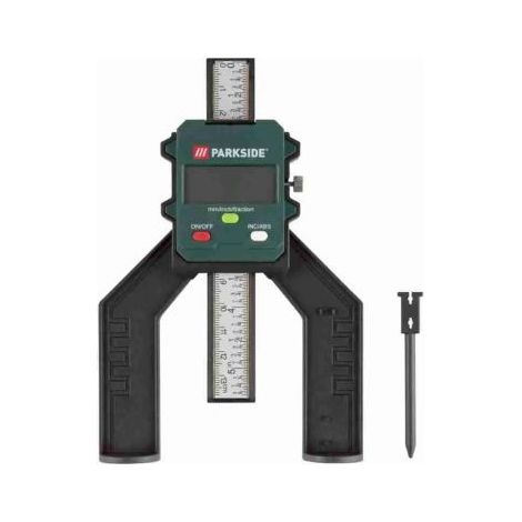 Parkside Misuratore Digitale di Profondità Display LCD per Fori Fresature Profili