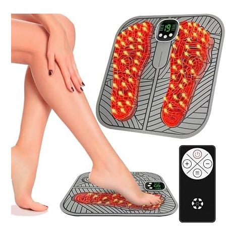 Massage Pieds,masseur pieds electrique 8 Modes et 19 Intensités,Masseur de Pieds électrique Pliable et Portable pour la Circulation Sanguine et le Soulagement (1/5)