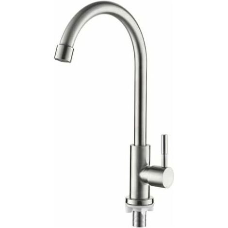 Mitigeur de cuisine rotatif 360° – Acier inoxydable 304 – Aérateur Nerperl silencieux – Économie d'eau 30% – Installation rapide (1/5)