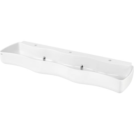 KWC AR Waschrinne, WASHINO, MIRANIT,  1600x207x450 mm, 3 Waschplätze
