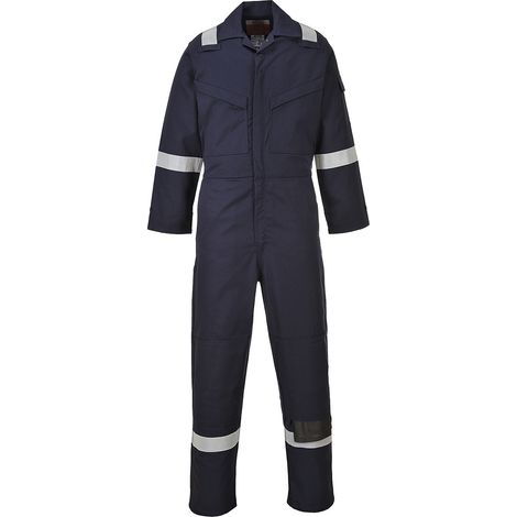 Combinaison Flamme Résistant et Antistatique 350g couleur : Marine taille 5XL - PORTWEST