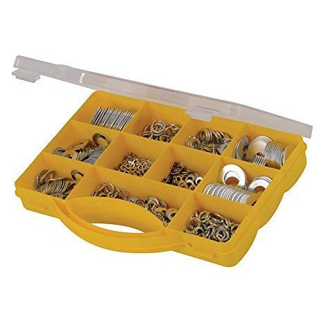 Coffret de rondelles plates 1 000 pcs – Galvanisées pour résistance à la corrosion – Rondelles ressort M6 M8 pour fixation durable – Fixman