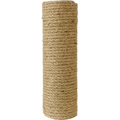 Poteau Griffoir Chat De Rechange en Bois Et Corde Poteau À Gratter pour Chat Remplacement De l'arbre À pour Mordre Gratter Et Protéger Les Meubles 13.78 Pouces (1/5)