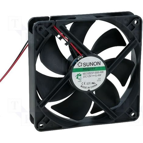 Ventilatore 12Vdc 120x120x25mm 2Wire Vapo 5,4W