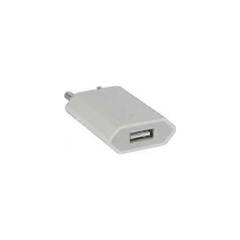 Adaptateur secteur USB blanc universel en plastique compatible avec les smartphones iOS 3G, 3GS, 4, 4S et 5 YONIS (1/5)