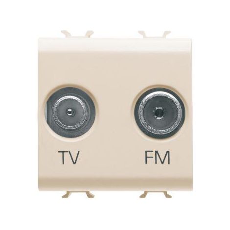PRISE TV+FM 2M IVOIRE GEWISS GW11381