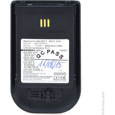 NX - Batterie téléphone 3.7V 900mAh - 0486515660190/R1A3BN78404AA660190/ (1/4)