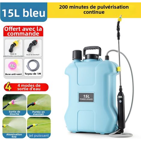 Pulvérisateur Électrique-15L Pulverisateur A Dos, Pulverisateur Lance Telescopique, 3 TêTes De PulvéRisation Pro pour L'Arrosage des Fleurs, La DéSinfection, PulvéRisation De Pesticides (1/4)