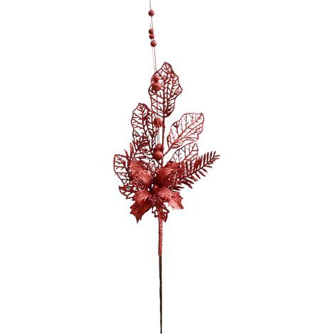 Artificial Christmas Floral Stem 42cm Multicolor Decorative Plant for Wedding Party Event Decoration- (1/5)