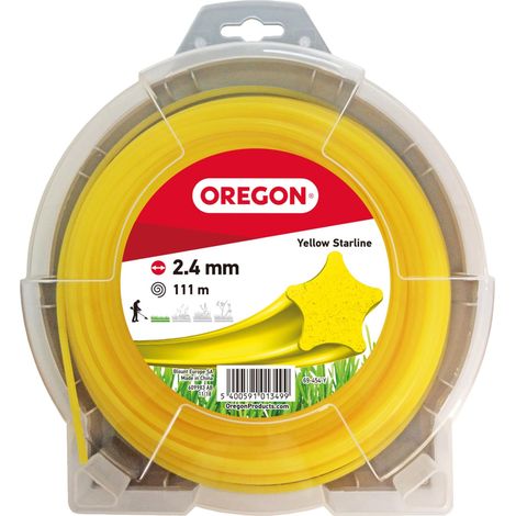 Fil de débroussailleuse 2.4 mm Jaune Étoile, 2.4mm x 111m (1/5)