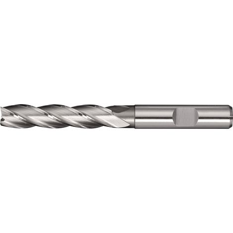 Fresa de vástago DIN 844 TipoN D.6mm Longitud de corte 30mm HSS-Co8 Weldon Z.4 largo TECWERK (1/2)