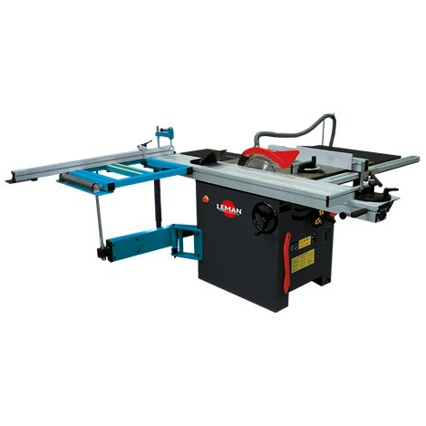 LEMAN - Sierra Escuadradora SST315 con Incisor, Hoja 315 mm, Motor 3000 W, Carro de Corte 2000 mm y Mesa Inclinable (1/5)