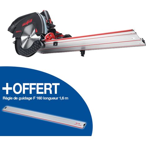 Mafell – Scie circulaire 185 mm 1800 W – Profondeur de coupe 47 mm – Pour bois massif et panneaux – Système de mise à longueur KSS 60 cc