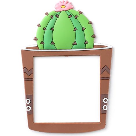 Autocollant lumineux et mignon en forme de boule de cactus, idéal pour décorer un interrupteur ou un salon ou une chambre. (1/2)