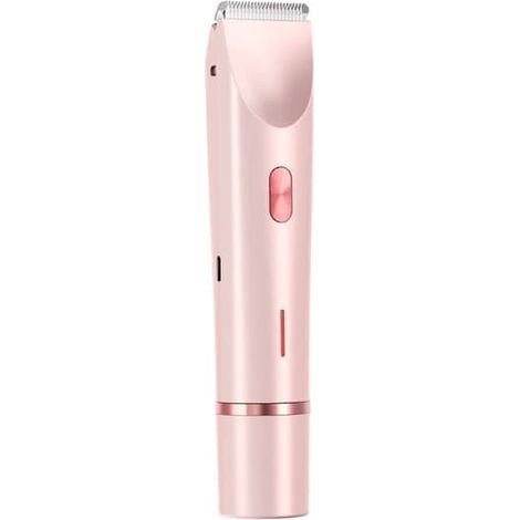 Rasoir électrique 2 en 1 pour femme, étanche, pour l'épilation des jambes, des bras, des aisselles et du visage, rose, double tête, Type-Cpink (1/5)