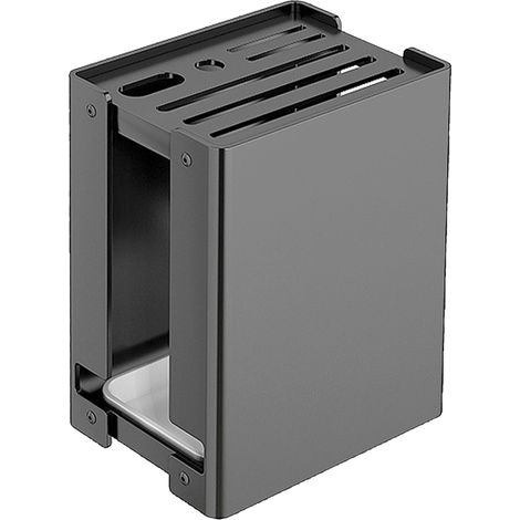 Multifunktionaler Küchenmesserhalter mit vertikaler magnetischer Abtropffläche und praktischer All-in-One-Aufbewahrung (1/5)