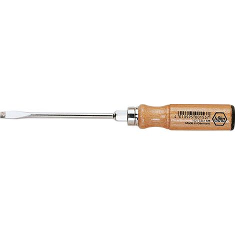 Wiha Holz-Schraubendreher Schlitz 7,0 mm x 125 mm (00153)