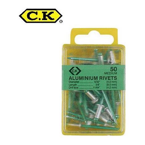 C.K T3819A 508 Rivetto (Ø x L) 4 mm x 6 mm Alluminio Alluminio 50 pz.
