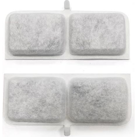 Filterkartuschen für Trinkbrunnen für Haustiere (8er-Pack) — Aktivkohle und Filterwattestreifen — Ersatzfilter (universell für Katzen und Hunde) (1/5)