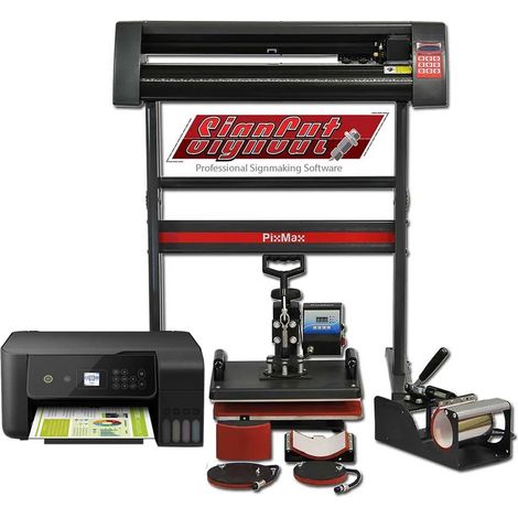 PixMax Da Vinci Bundle 5 in 1 Heat Press, Vinyl Cutter, CIS