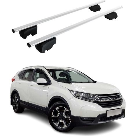 Barres de toit transversales pour honda cr v 2019 2023 fer argent abe