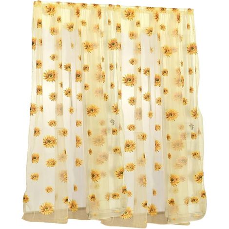 Transparents Motif Tournesol Cantonnires pour Coucher (1/5)