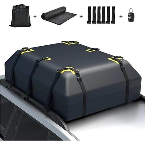 400 L sac de toit voiture étanche, coffre de toit souple pour voyage, camping et vacances en famille (1/2)