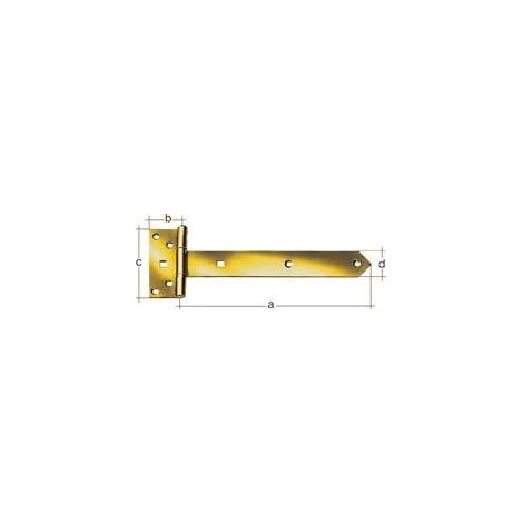 GAH Alberts Kreuzgehänge L.591 x 59xB.103 x 40xS.4mm STA galv.gelb verz - 311063 (1/2)